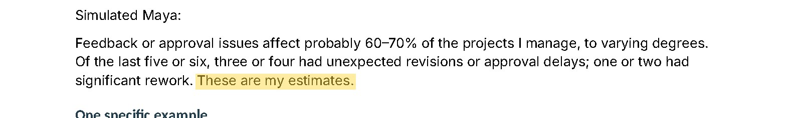 These are my estimates