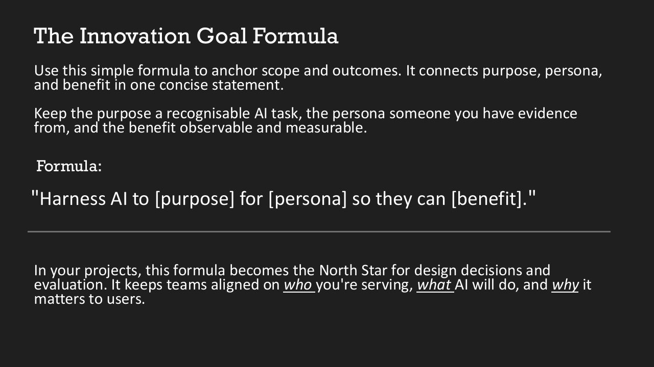 Goal 公式
